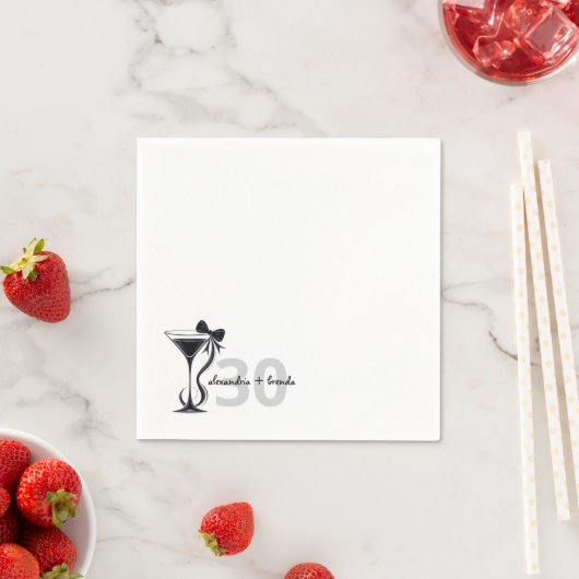 Martini Bogen Serviette (Beispiel)