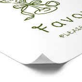 Martini Bow Brautparty FAVORS Poster (Ecke)