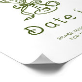 Martini Bow Brautparty Poster (Ecke)