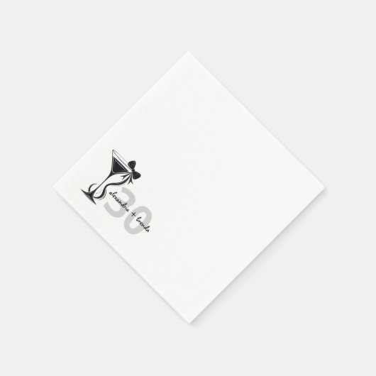 Martini Bow Serviette (Ecke)