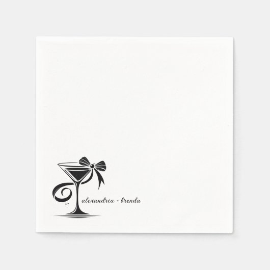 Martini Bow Serviette (Vorderseite)