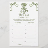 Martini Bow Wie alt waren sie Braut (Vorderseite)