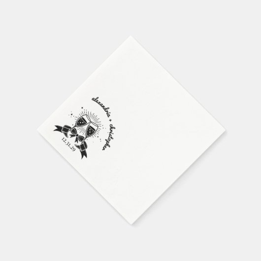 Martini Bows Serviette (Ecke)