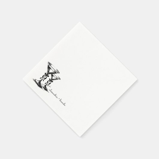 Martini Bows Serviette (Ecke)