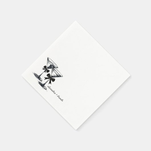 Martini Bows Serviette (Ecke)