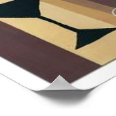 Martini (braune Streifen) Poster (Ecke)