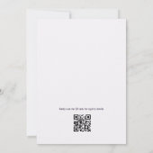 Martini-Braut auf einer Tini-Bit QR-Code-Brautpart Einladung (Rückseite)