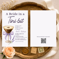 Martini-Braut auf einer Tini-Bit QR-Code-Brautpart