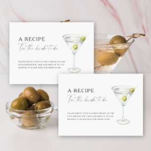 Martini-Brautjunggesellinnenparty-Rezept für die z Begleitkarte
