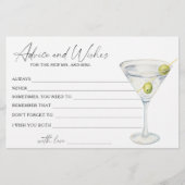 Martini-Brautparty-Beratung und Wünsche Briefpapier (Vorderseite)