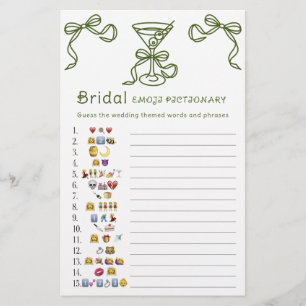 Martini Brautparty Emoji pikant