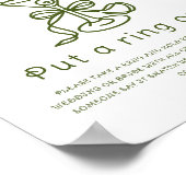 Martini-Brautparty Klingeln Poster (Ecke)