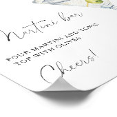 Martini Brautparty Martini Bar Poster (Ecke)