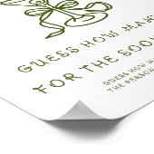 Martini Brautparty Wie viele Korks Poster (Ecke)