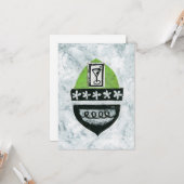 Martini Break Grußkarte Karte (Vorderseite/Rückseite Beispiel)