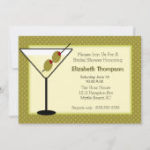 Martini Bridal Dusche Einladung (Vorderseite)