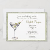 Martini Bridal Dusche Einladung (Vorderseite)