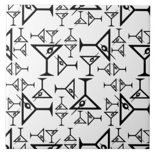 Martini-Brille CUSTOM HINTERGRUNDFARBE Fliese