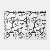 Martini-Brille CUSTOM HINTERGRUNDFARBE Fußmatte (Vorderseite)