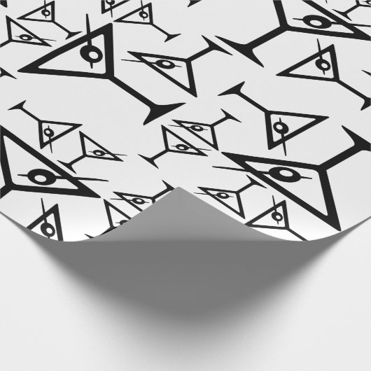 Martini-Brille CUSTOM HINTERGRUNDFARBE Geschenkpapier (Ecke)