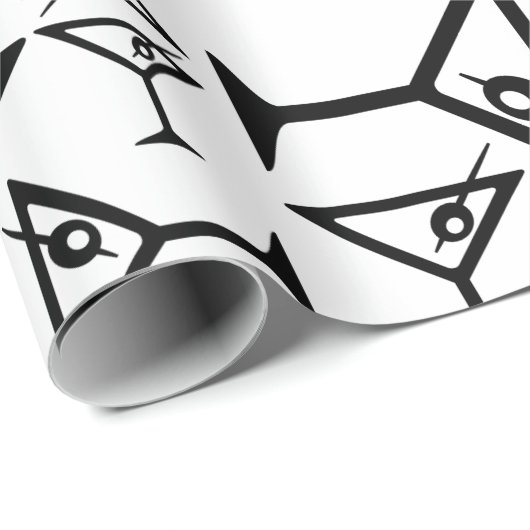 Martini-Brille CUSTOM HINTERGRUNDFARBE Geschenkpapier (Rolleneckpunkt)