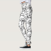 Martini-Brille CUSTOM HINTERGRUNDFARBE Leggings (Links)