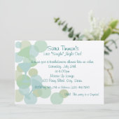 Martini Bubbles Einladung (Stehend Vorderseite)