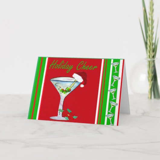 Martini Christmas Holiday Christmas cards Feiertagskarte (Vorderseite)