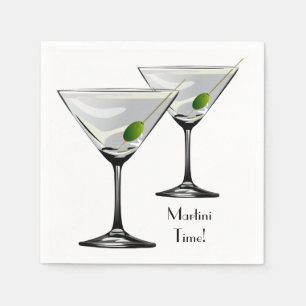 Martini Cockatl Party Napkin Serviette