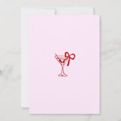 Martini Cocktail A Tini Bit Older 30th Birthday Einladung (Rückseite)