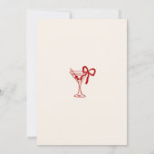 Martini Cocktail A Tini Bit Older 30th Birthday Einladung (Rückseite)