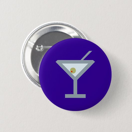 Martini Cocktail Button (Vorne & Hinten)