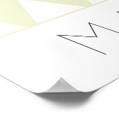 Martini Cocktail Drink auf Harlequin Hintergrund Poster (Ecke)