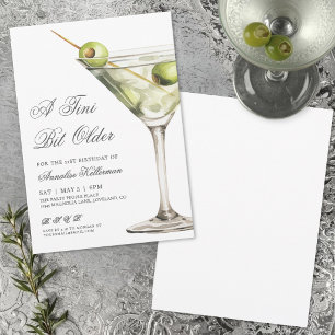 Martini-Cocktail-Erwachsenen-Geburtstagsfeier Einladung