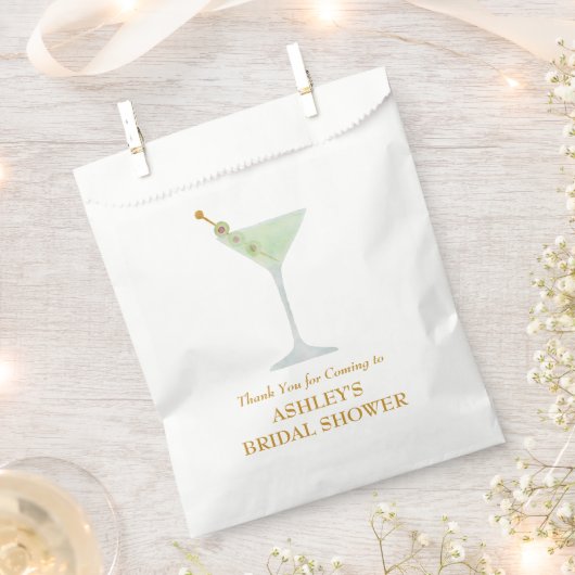 Martini Cocktail Gastgeschenk Hochzeit Brautparty Geschenktütchen (Ausgeschnitten)