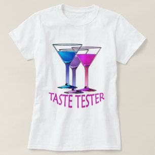 Martini Cocktail Geschmack Tester Ladys Party T -  T-Shirt