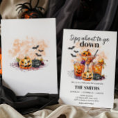 Martini Cocktail Halloween-Party Einladung