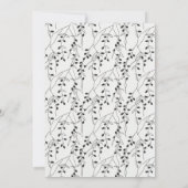 Martini Cocktail Illustration Paare Dusche Einladung (Rückseite)