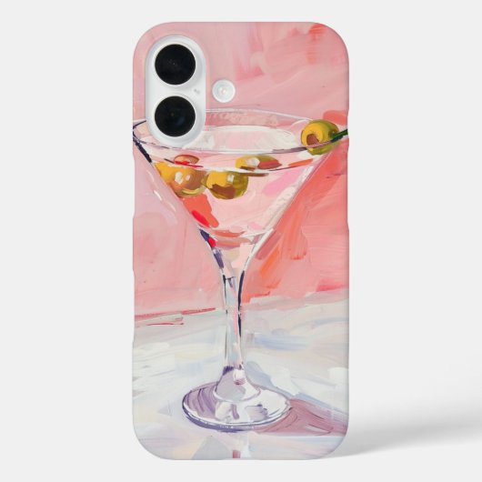 Martini Cocktail Malerei Case-Mate iPhone Hülle (Rückseite)