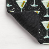 Martini Cocktail Muster Mousepad (Ecke)