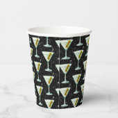 Martini Cocktail Muster Pappbecher (Rechts)