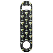 Martini Cocktail Muster Speed Flaschenöffner (Rückseite)