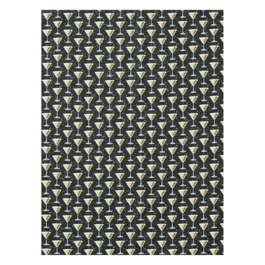 Martini Cocktail Muster Tischdecke (Vorderseite)