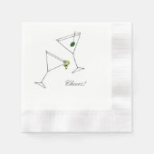Martini Cocktail Napkin Serviette (Vorderseite)