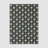 Martini Cocktail Pattern Seidenpapier (Vorderseite)