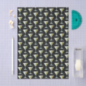 Martini Cocktail Pattern Seidenpapier (Handwerk)