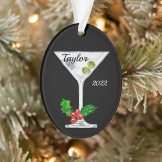 Martini Cocktail Personalisierte Ornament