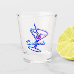 Martini Cocktail Retro Neonzeichen Vintages Bar bl Schnapsglas
