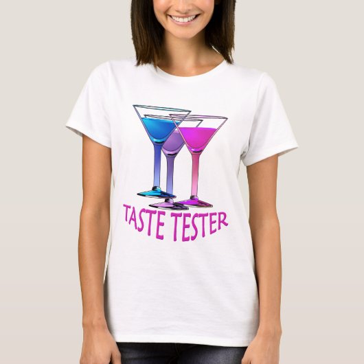 Martini Cocktail Taste Tester Ladys Party T - Shir T-Shirt (Vorderseite)