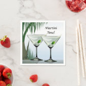 Martini Cocktail Tropical Beach Party Serviette (Beispiel)